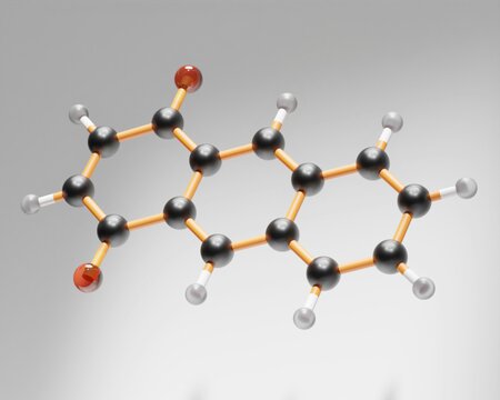 A generated image of a molecule.