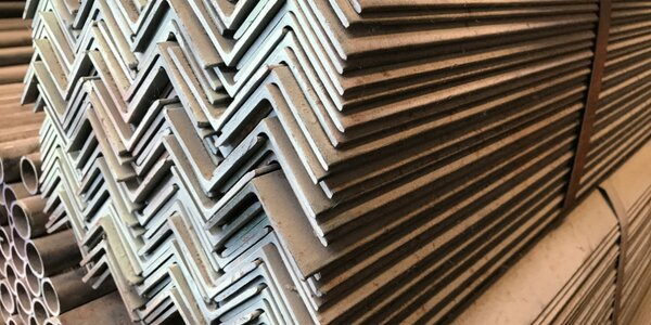 A stack of metal sheets bent into zig-zags.